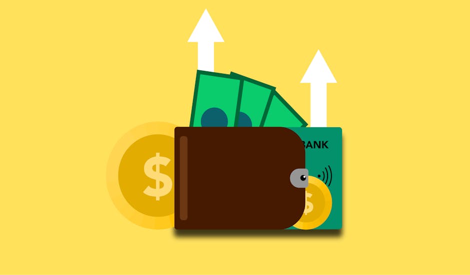 Carteira com dinheiro e cartao de credito ilustrando financas pessoais