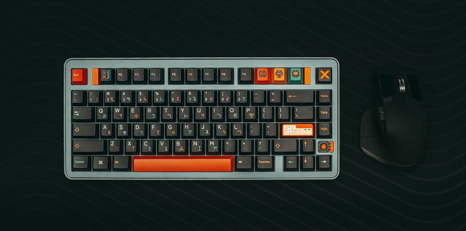 Teclado Mecanico RGB gamer com mouse ergonomico
